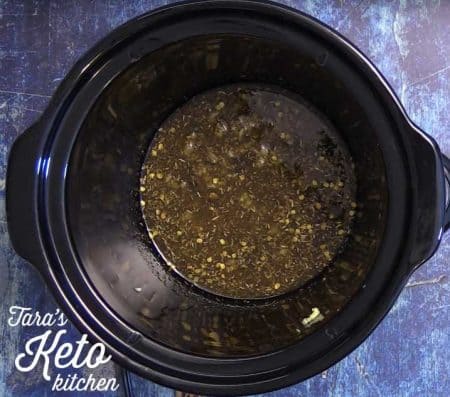blooming the spices for keto chicken chili