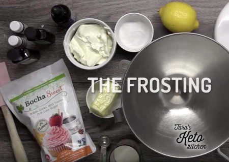 keto vanilla cupcake lemon frosting recipe ingredients