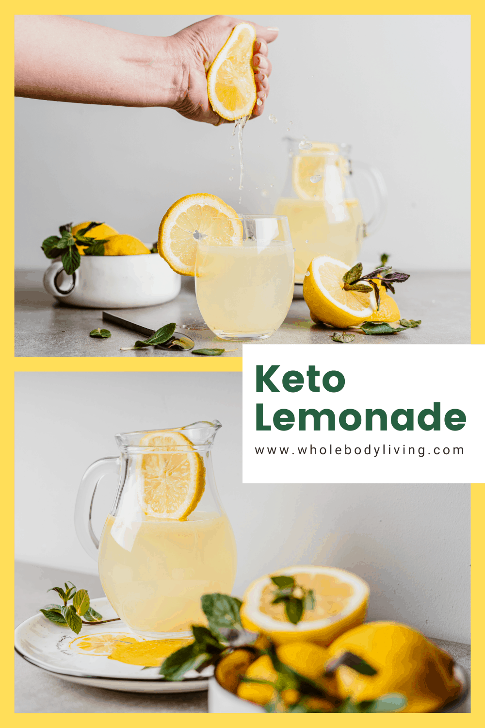 Keto Lemonade Recipe Sugar Free Lemonade WITHOUT Artificial Sweeteners
