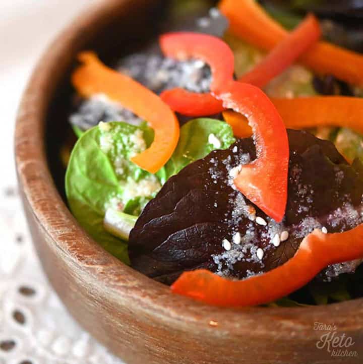 Keto Parmesan Garlic Vinaigrette by Tara's Keto Kitchen