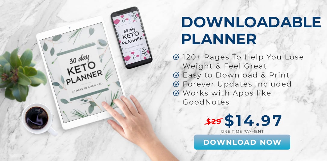 30 Day Keto Planner - Rapid Keto Weight Loss Challenge Planner!