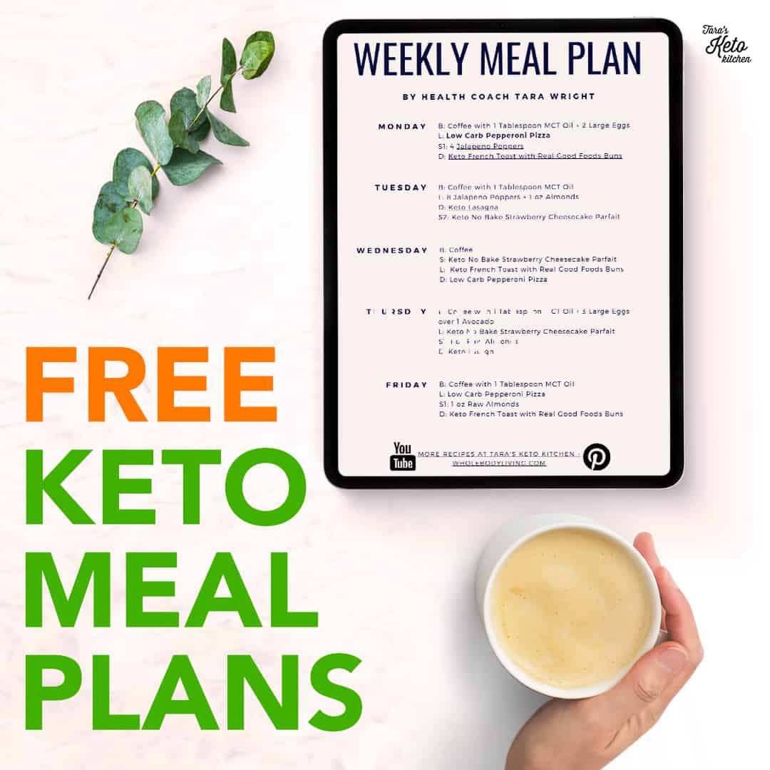 free keto meal plan featured image
